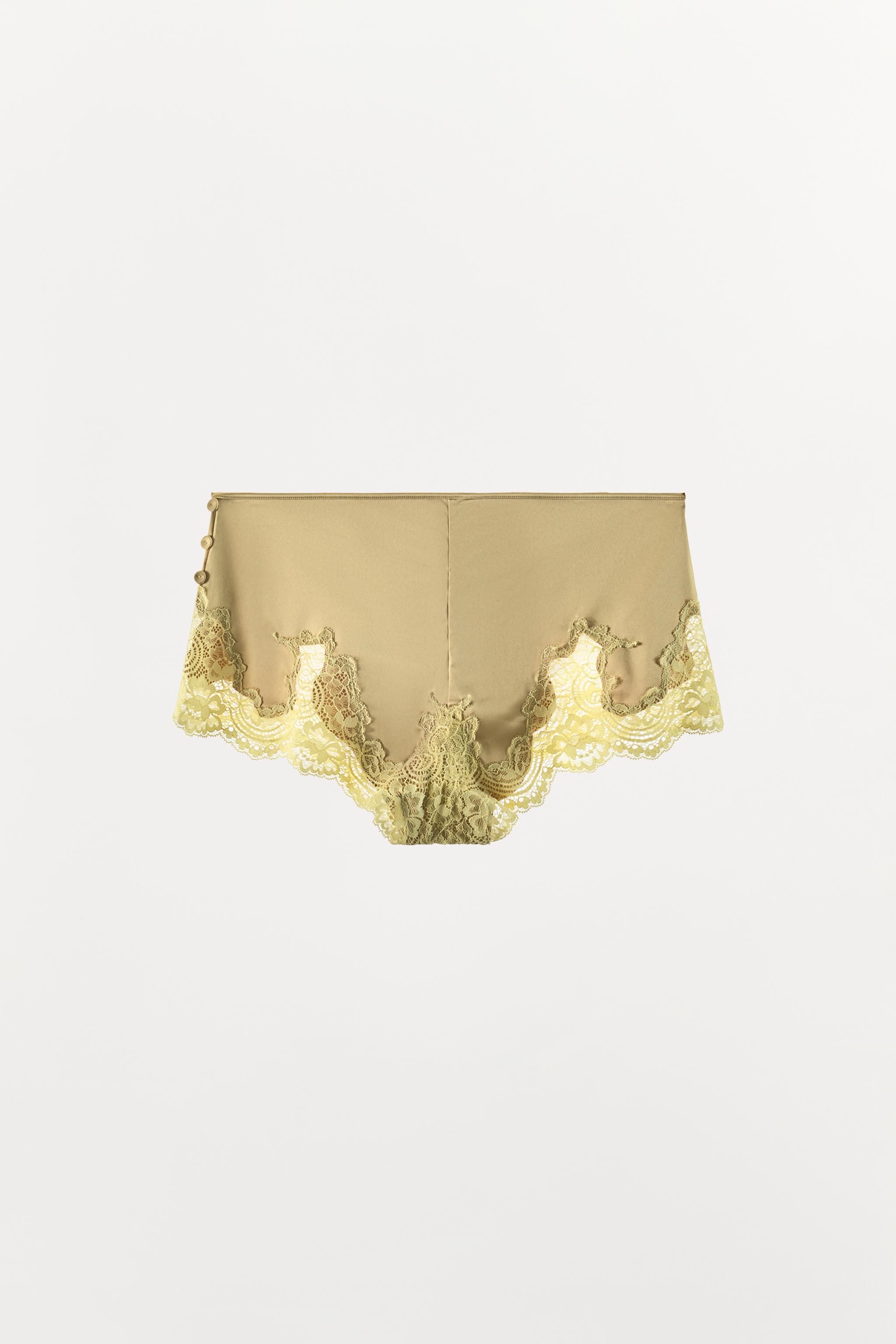 SATIN EFFECT LACE PANTIES